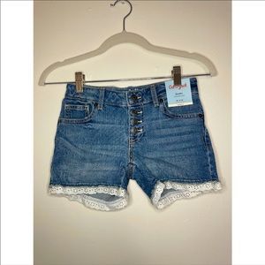 ❌SOLD❌Bottom Lace Jean Shorts